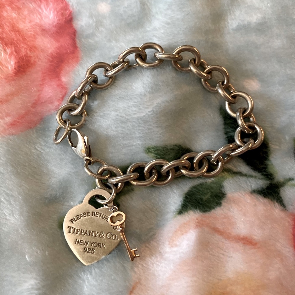 Heart Tag Charm Bracelet